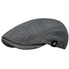WEROR WEROR-430.1 Men's Flat Cap with Peak, gray