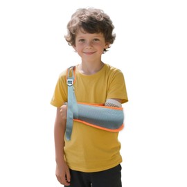 Adjustable Children's Arm Sling - A breathable shoulder stabilizer for wrist, elbow, and shoulder injuries. This elbow support sling offers support for the wrists, elbows, and shoulders and is suitable for both the left and right arms. (Large)