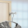GedoTec Clothes Fan Wardrobe Hook for Gluing Clothes Hooks Stainless