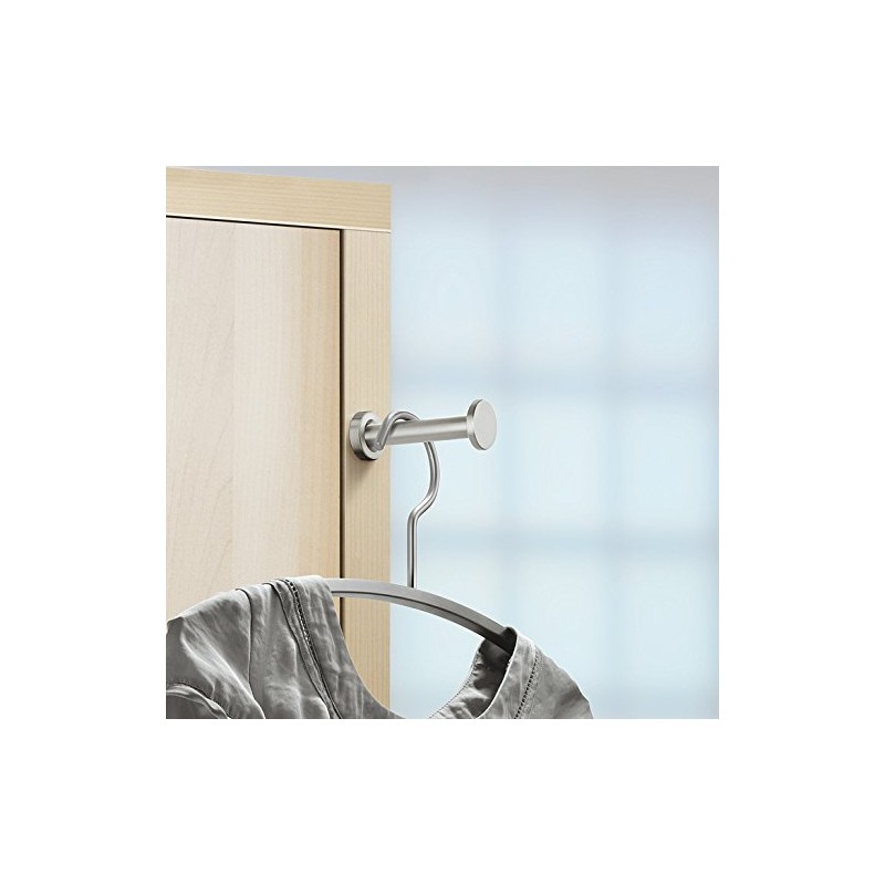 GedoTec Clothes Fan Wardrobe Hook for Gluing Clothes Hooks Stainless