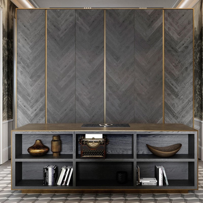 Matte Gold Peel and Stick Wall & Molding Trim, Flexible