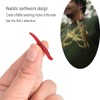4cm 100pcs Soft Bait Set Realistic False Earthworm Worm Elastic