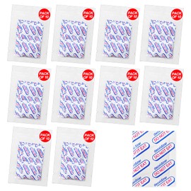 Auhanth 100 Packs 300CC Oxygen Absorbers (10 packs of 10) ,Food Grade Oxygen Absorbers for Long Term Food Storage With Oxygen Indicator In Vacuum Bag,Applicable to Mason jars, vacuum storage bags (300cc-100pack)
