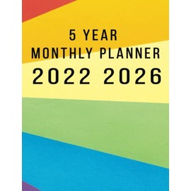 5 YEAR MONTHLY PLANNER 2022-2026: Elegant 60-Month Weekly and Monthly Event Schedule, Large Calendar with Holidays