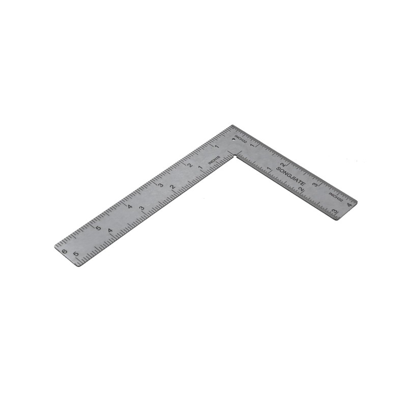 T Tulead Stainless Steel L Shaped Ruler 6 Inch ×