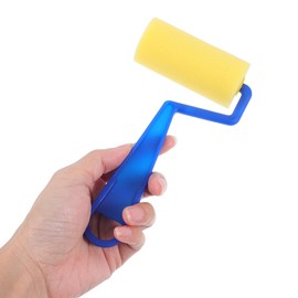 Painting Foam Brush Roller 4pcs, DIY Art Painted Sponge Childrens Paint Foam Rollers Early Educational Graffiti Painting Art Supplies (Yellow)