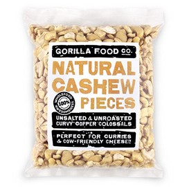 Gorilla Food Co. Natural Cashew Nut Pieces Raw - 400g