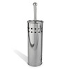 Toilet Brush & Holder, Stainless Steel Silver Chrome Colour |