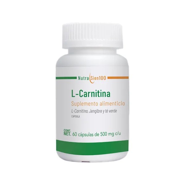 L-carnitina, Jengibre, Té Verde, Termogénico Nutrasien 60cap Sabor Sin Sabor