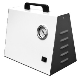 Portable Laboratory Vacuum Pump, Oilless Diaphragm Pump for Vacuum Filtration Apparatus, Oil Free Vacuum Pump with Rubber Tubing(12L/min)