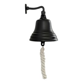 ACL Home Pub Bar Accessories - Wall Bell - Unique Black Bell with Clear Loud - Ideal for Christmas, Reception, Pubs (5")
