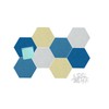 Afumazi Felt Bulletin Board Tiles, 8 Pcs Hexagon Wall Tiles