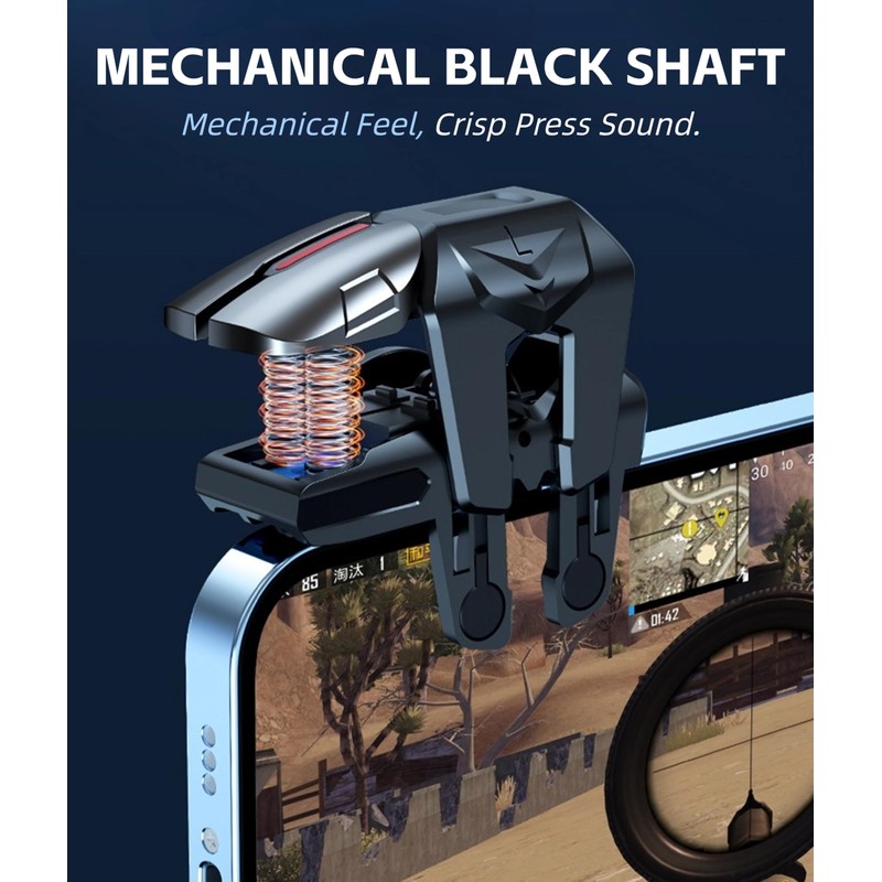 Cuifati High Sensitivity Mobile Game Controller Trigger, Dual Operation Finger