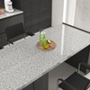 EaseStick Light Grey Granite Countertop Contact Paper Waterproof Glossy Marble