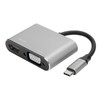 Adapter TypeC Hub to VGA HDMI DVI Displayport/3.1 Ethernet Converter