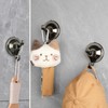 Suction Cup Hooks,5 Pack Reusable Suction Cup Hangers with Ultra-Thin