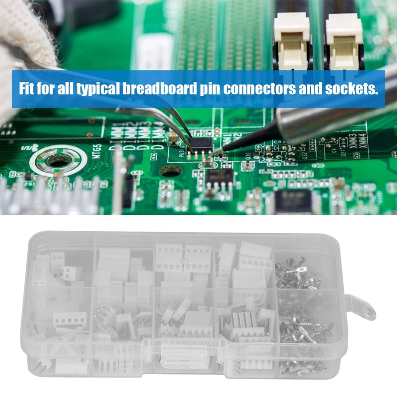 230pcs JST-XH Connector Kit Straight Outer Needle 2.54mm 2/3/4/5PIN Connection