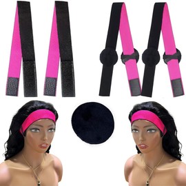 4 Pcs Elastic band for Wigs, Lace Band Edge Band, Edge Wrap to Lay Edges, Lace Melting Band for Baby Hair Holding Band for Wigs, Edge Laying Band