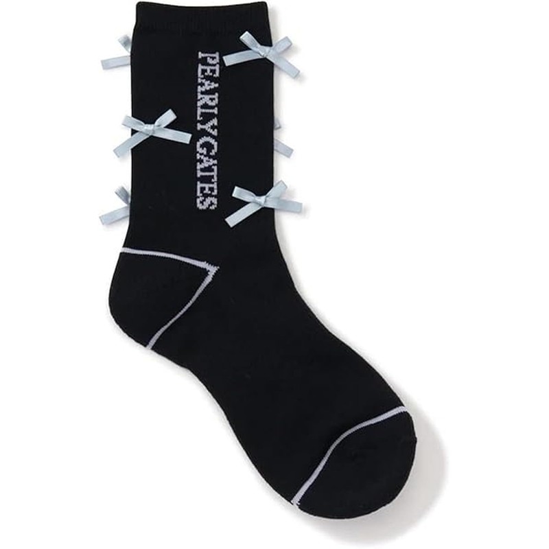 Parly Gates 053-5186210 Women's Middle Socks (Antibacterial, Deodorizing, Thin Ribbon)