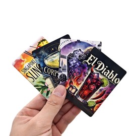 Cocktail Recipe Flash Cards – 54 Classic & Modern Drink Recipes – Bartender Cheat Sheet Deck with Mixology Instructions – Fun Gift for Home Bar, Parties & Cocktail Lovers