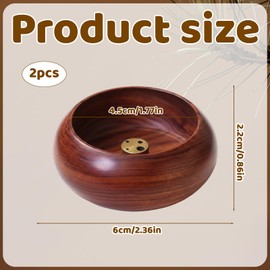 Incense Holder, 2 Mini Multi-Hole Bases for Incense Sticks, Compact Joss Stick Holder Design, Portable Incense Burner Holder for Home Use