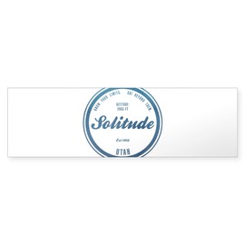 CafePress Solitude Ski Resort Utah Bumper Sticker Sticker (Bumper 50 pk)