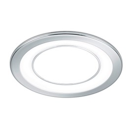 Trio Leuchten Core 652610106 - Faretto da incasso a LED, in plastica cromata, con LED da 10 Watt