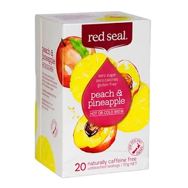 Red Seal (Hot & Cold Brew) Peach and Pineapple Tea 20 Teabags