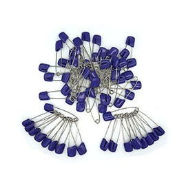 GTONEE Baby Safety Pins Secure Clips for Fastening Baby Clothes Diaper Napkins 50pcs 60PCS 30PCS (Purple, 60 pcs)