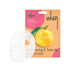 When Beauty Simply When Vegan Citron Brightening & Tone Up Mask 23ml