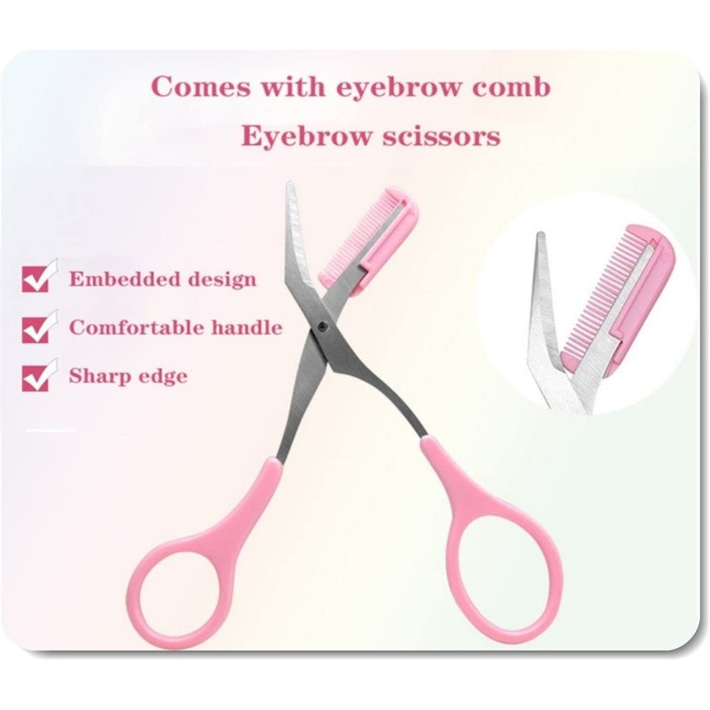 Eyebrow Shaper - Thinning Bushy Eyebrows with Scissors & Comb