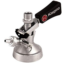 Kegco KC KT3102W-G Keg Tap Coupler, SILVER