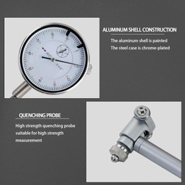 Dial Gauge 50-160MM Metric 0.01mm Precision Engine Cylinder Inner Hole Milling Measuring Tool Kit Engine Cylinder Measuring Tool Set Dial Gauge Bore Dial Gauge Dial Gauge