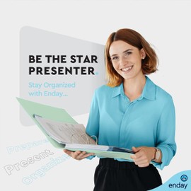 Enday 3 Inch Binder, Green - 3 Inch 3 Ring Binder, D-Ring Pastel with Clear View Cover for Letter Size 8.5 x 11'' Paper & 2 Inside Pockets, Ideal for School Supplies, Office, and Home-