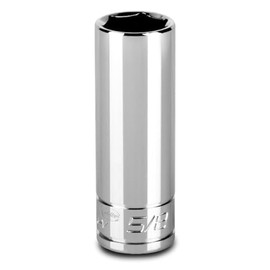 3/8 in Drive 5/8 in 6-Point SAE Deep Socket, Mfr: 1-2385-A