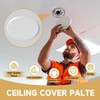 Gadgetzan Ceiling Cover Plate,5 Inch Round Electrical Box Cover Plate