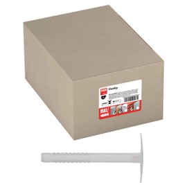 TOX Husky 02210246 Insulation Fixing 8 x 140 mm 50 Wall Plugs with 50 Nails 5.0 x 145