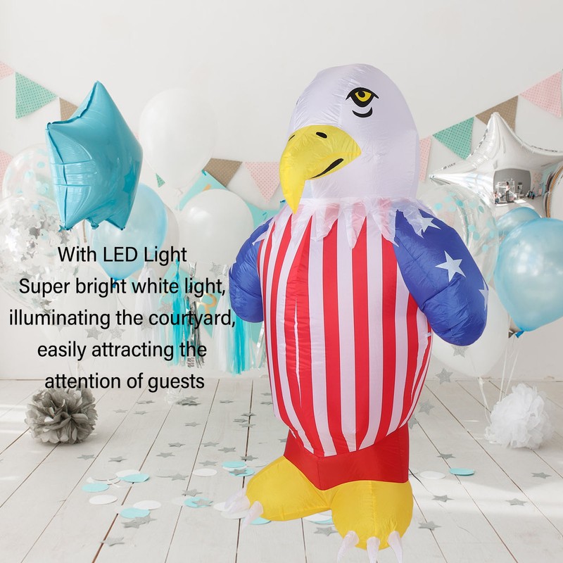 Inflatable Eagle Patriotic Independence Day Decor IP44 Waterproof Blow Up