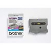 Brother TX-611 Labelling Tape Cassette, Black on Yellow, 6 mm