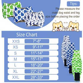 Grecle Reusable Dog Diapers Male 3Pcs, Premium Washable Belly Bands for Male Dog Large, High Absorbing Male Dog Wraps for Doggie Puppy in Incontinence, Excitable Urination and Training(Whale, L)