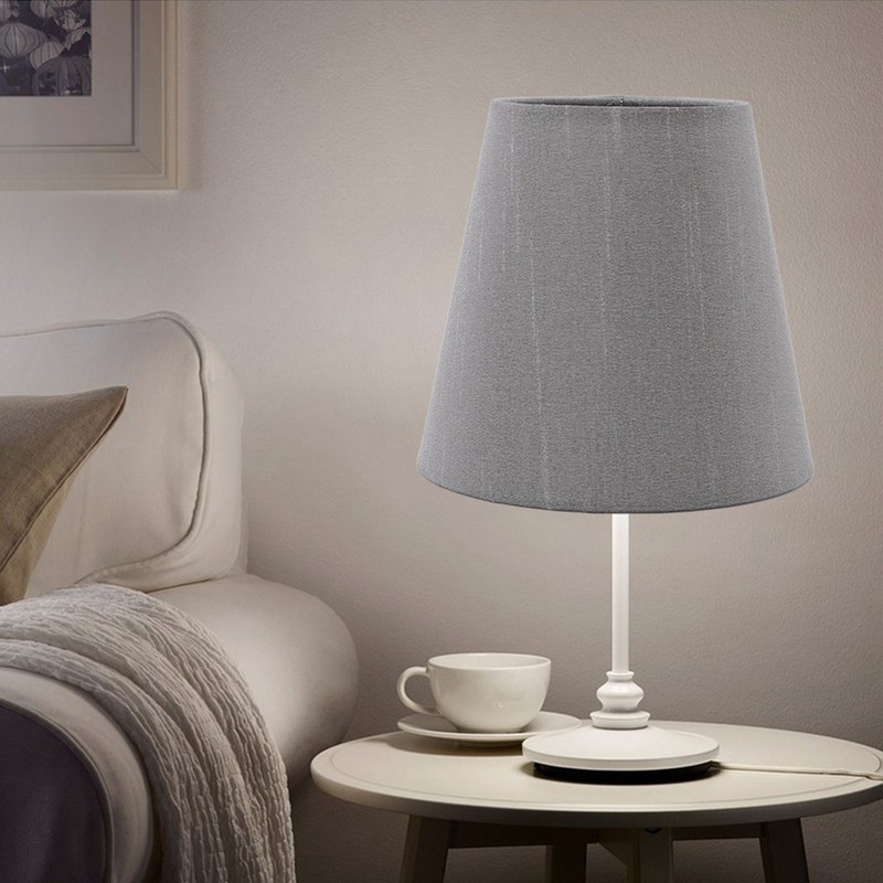 6 Pcs Cloth Lamp Shade Good Light Transmission E14 Candle