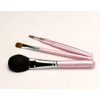 Celebration Present, Gift, Kumano Makeup Brush, Pink Pearl Set of