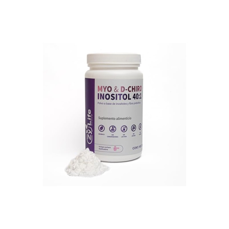 Myo & D-Chiro Inositol 40:1, Polvo 225 g, Fórmula a