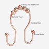 Goowin Shower Curtain Hooks, 12 Pcs Shower Curtain Rings, Stainless