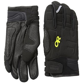 Outdoor Research Alibi II Guantes, Negro/Citronela, Grande