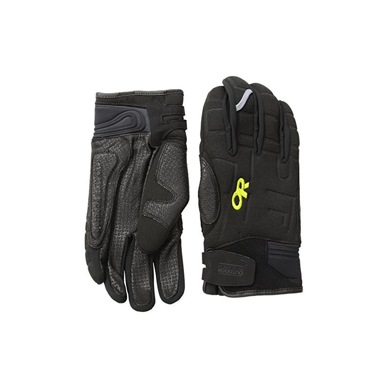 Outdoor Research Alibi II Guantes, Negro/Citronela, Grande