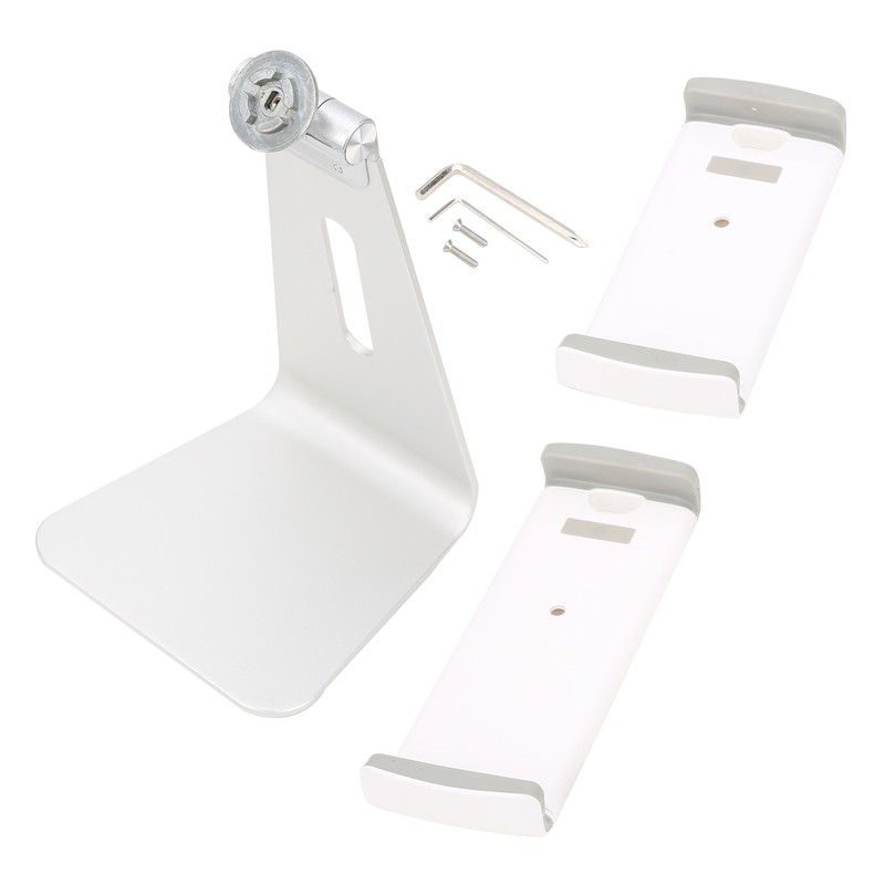 Cell Phone Stand Silver Tablet PC Bracket Adjustable Aluminum Alloy