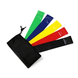 Fitness Widerstandsbänder Set – 5er Loop Band Set in verschiedenen Stärken mit Tasche – Resistance Bands für Training, Yoga, Reha & Muskelaufbau