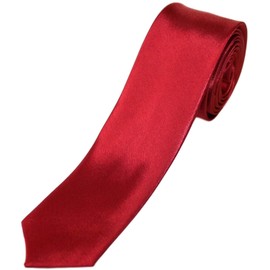 [Best Item] Regular Tie, Men's Slim Necktie, Solid Color, Narrow Tie, Parties, Sports Festivals, Cultural Festivals, 1 rose red