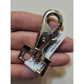 Unbranded 2 1/2" clasp hook with 1" swivel strap eye. straps, reins, tie-downs
